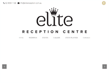 Tablet Screenshot of elitereception.com.au